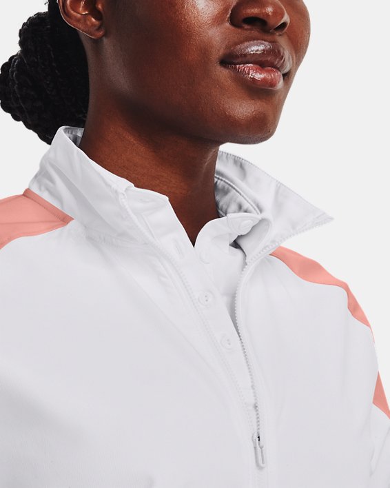 Women's UA Storm Windstrike Jacket, White, pdpMainDesktop image number 3